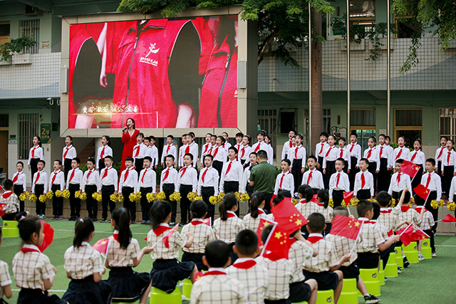 南宁市民主路小学教育集团举办2022年庆祝国庆主题活动